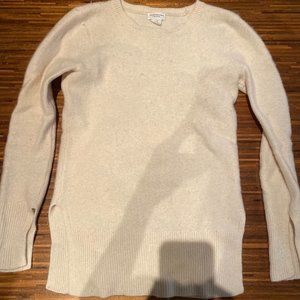 Club Monaco Ivory Cashmere Sweater